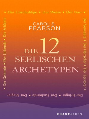 cover image of Die 12 seelischen Archetypen